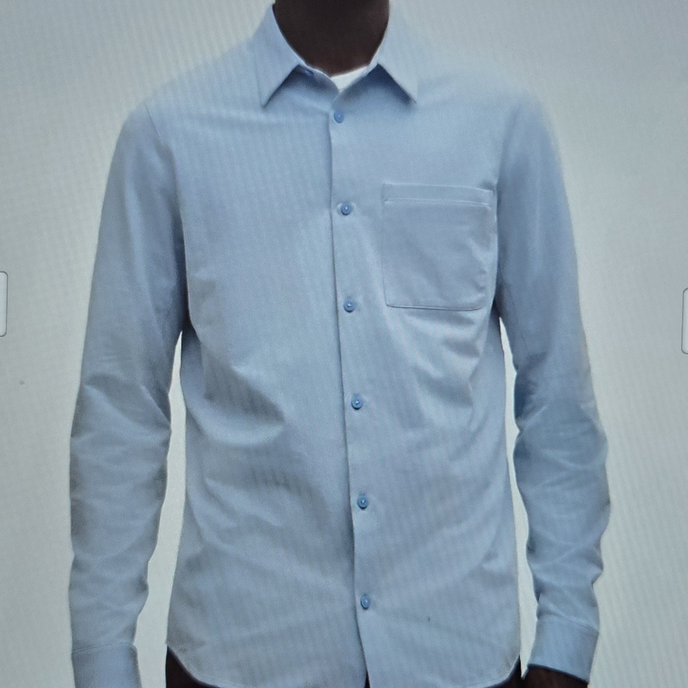 Lululemon Men's L Light Blue Dress Shirt